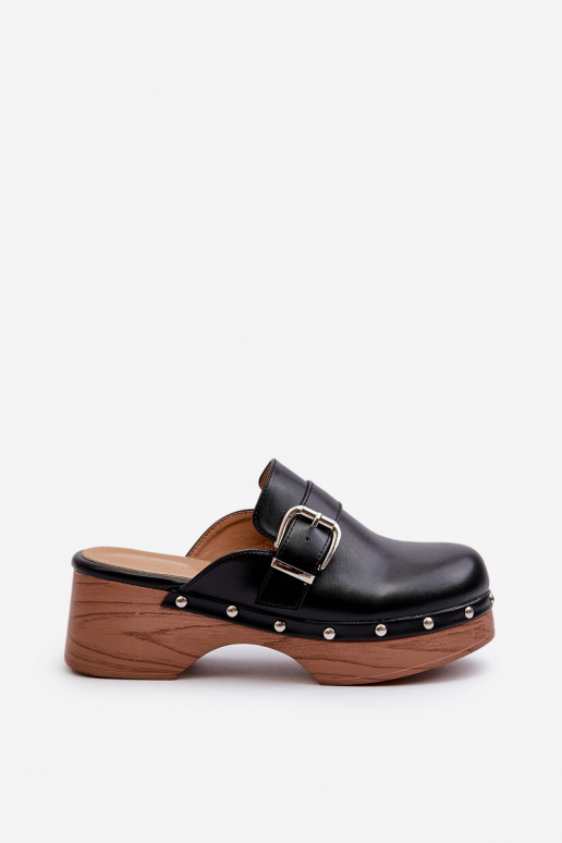 Čības ar sprādzēm melnas krāsas Seprilla