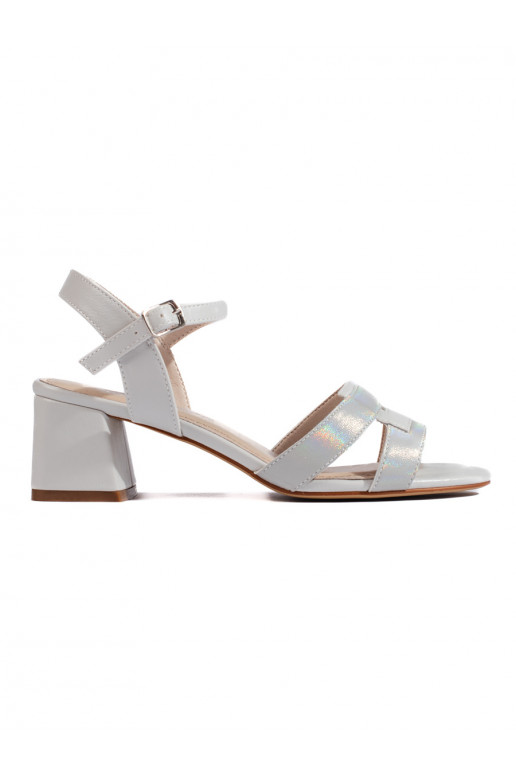 Pelēkas krāsas połyskujące kurpes  Sergio Leone