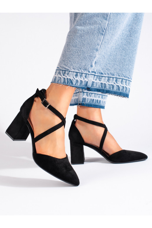 zamšādas Melnas krāsas puszābaki Sergio Leone