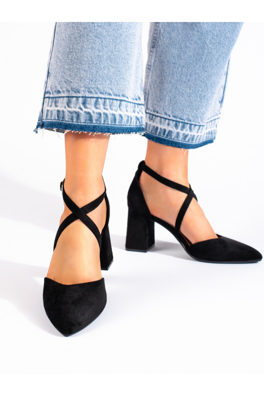 zamšādas Melnas krāsas puszābaki Sergio Leone