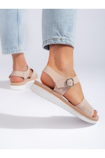 Gaiši sārtas krāsas kurpes ar platformu Sergio Leone 2