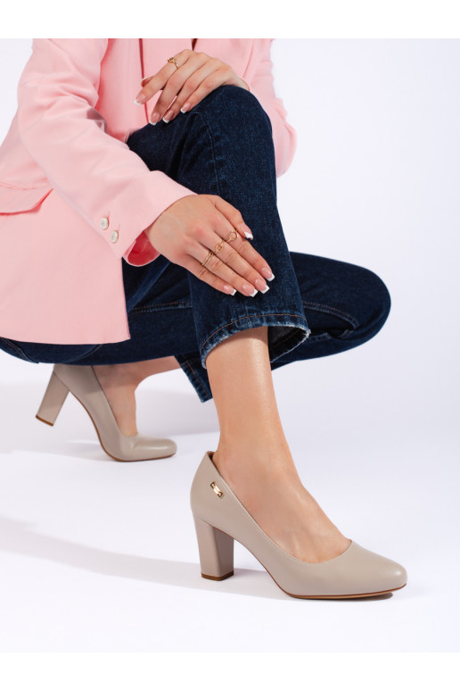  pelēkas krāsas puszābaki uz papēža Sergio Leone