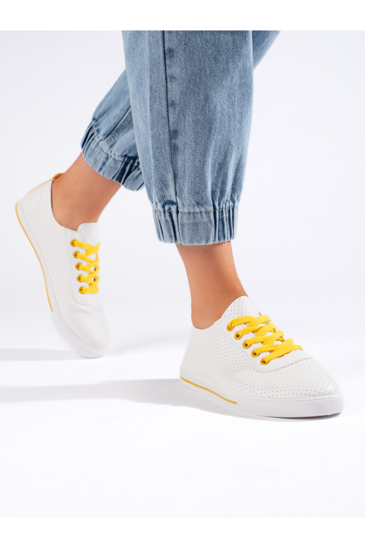 Baltas klasiska modeļa sieviešu kedas 