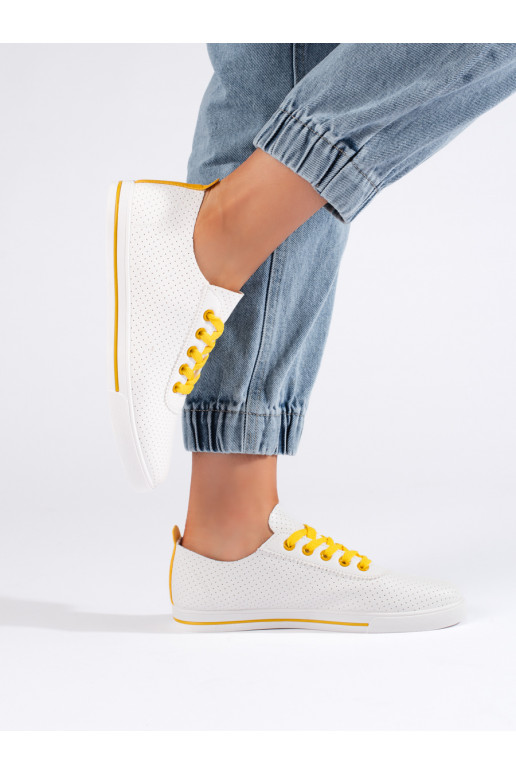 Baltas klasiska modeļa sieviešu kedas 