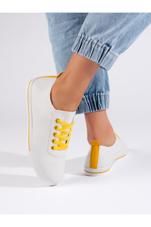 Baltas klasiska modeļa sieviešu kedas 