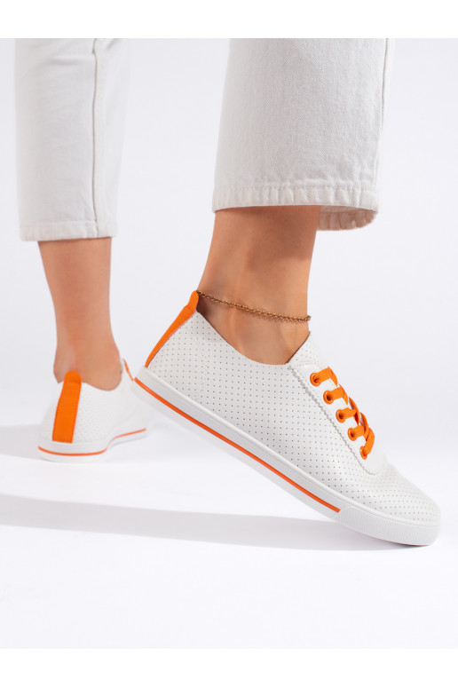 Baltas klasiska modeļa sieviešu kedas 