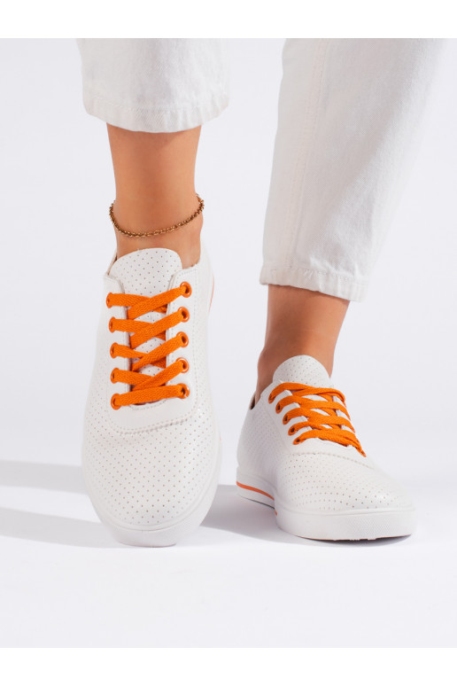 Baltas klasiska modeļa sieviešu kedas 