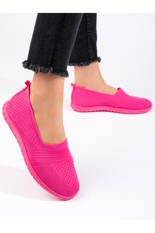 Rozā krāsas  obuwie slip on