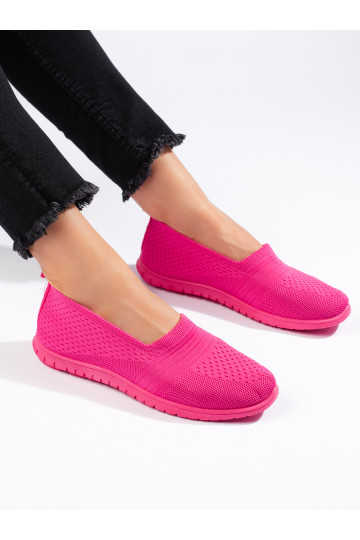 Rozā krāsas  obuwie slip on 2
