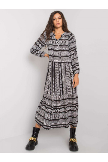 Diega melna viskozes kleita