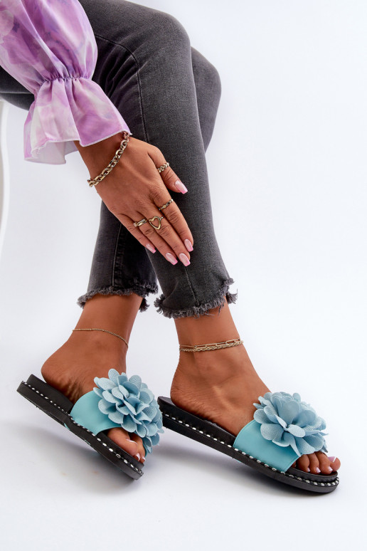 Sieviešu čības Ozdobione ami Zilas... Sieviešu čības Ozdobione ami Zilas...