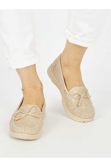 Zelta krāsas  mokasīni no eko ādas 2