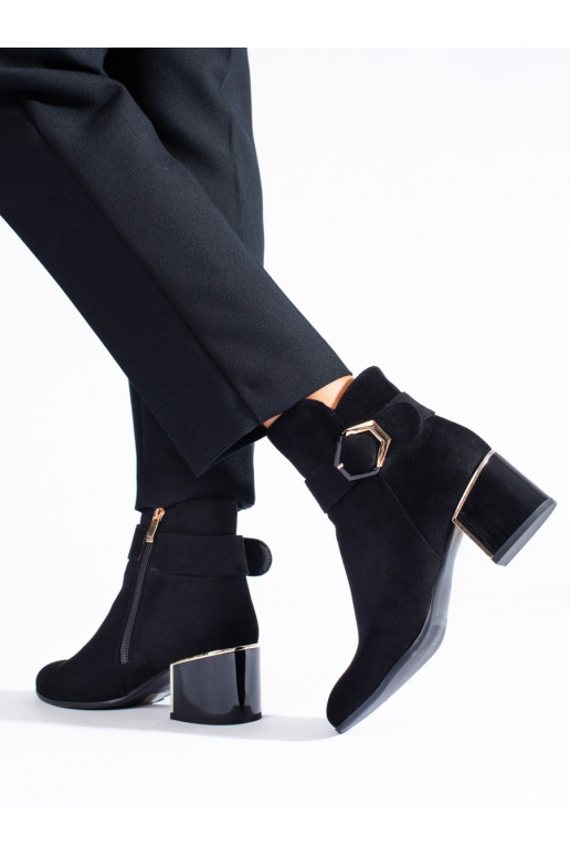 Eleganta stila sieviešu zābaki  no eko zamšādas