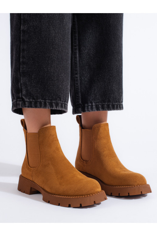 zamšādas Sieviešu zābaki  brūnas krāsas