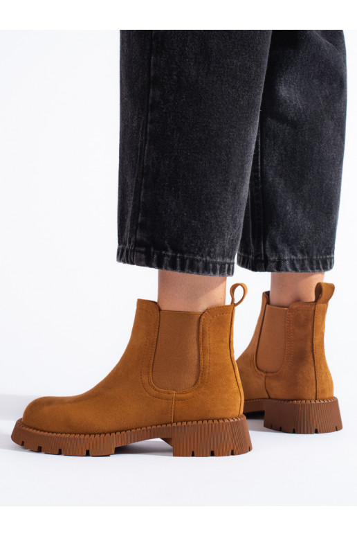 zamšādas Sieviešu zābaki  brūnas krāsas