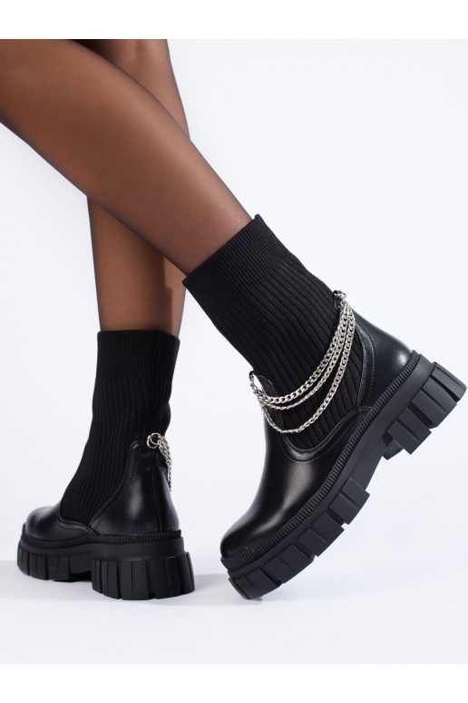 Melns sieviešu zābaki 