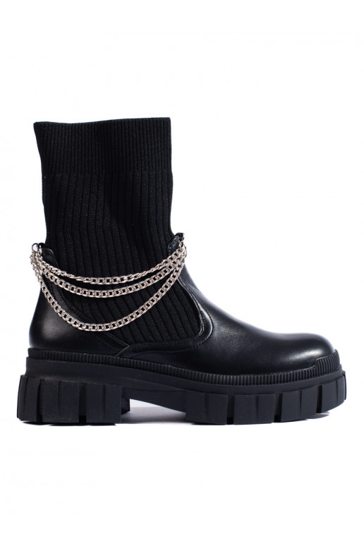 Melns sieviešu zābaki 