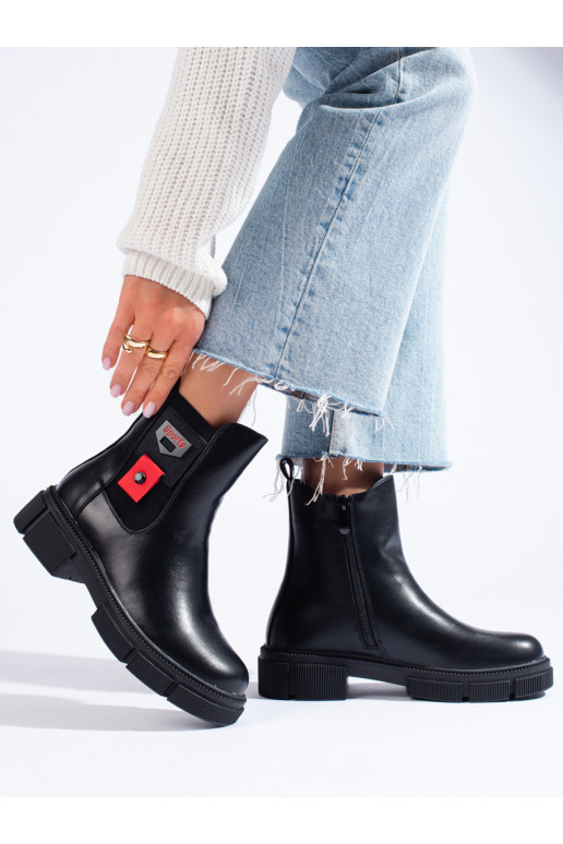 Melns Sieviešu zābaki ar platformu