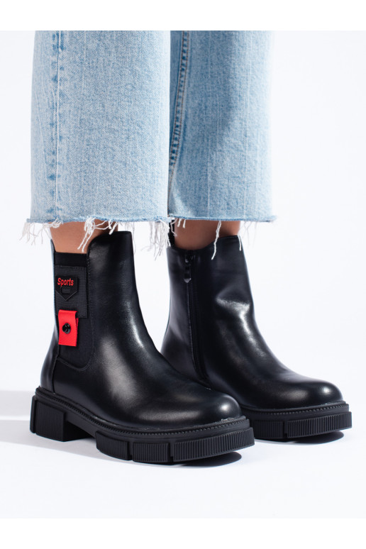 Melns Sieviešu zābaki ar platformu