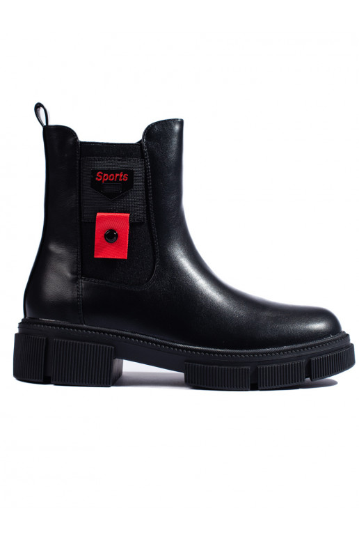 Melns Sieviešu zābaki ar platformu