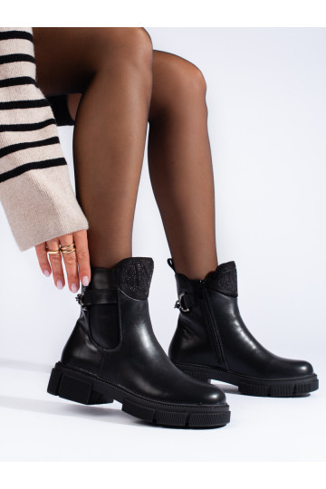 Melns  sieviešu zābaki