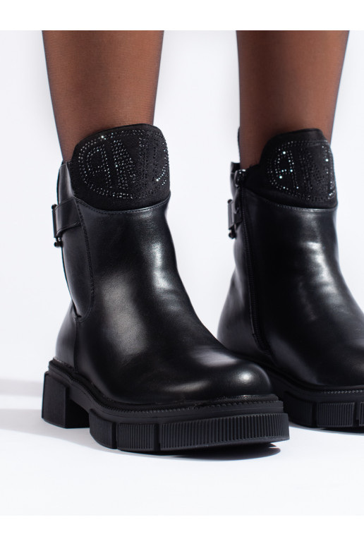 Melns  sieviešu zābaki