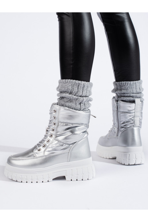 Sudraba krāsas Sieviešu sniega zābaki 