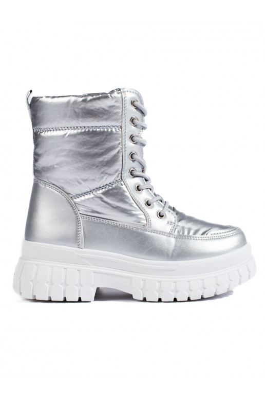 Sudraba krāsas Sieviešu sniega zābaki 