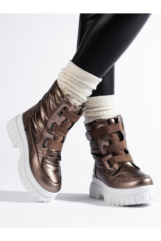 Sieviešu sniega zābaki  brūnas krāsas