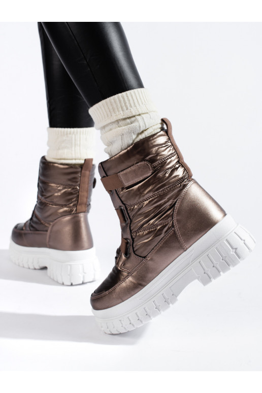 Sieviešu sniega zābaki  brūnas krāsas