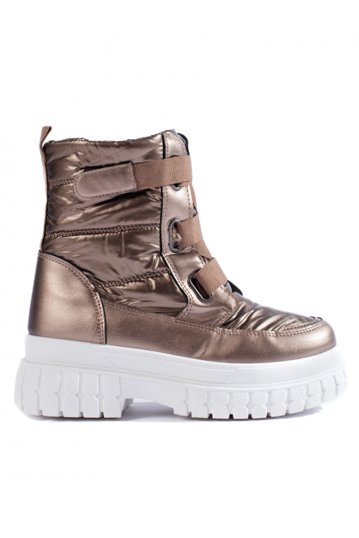 Sieviešu sniega zābaki  brūnas krāsas