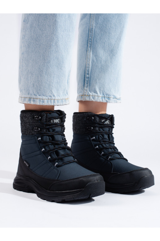 šņorējami Sieviešu sniega zābaki DK Zilas krāsas Softshell