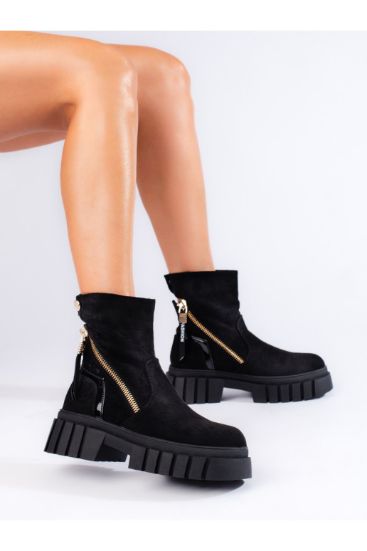 Sieviešu puszābaki ar platformu  Melnas krāsas