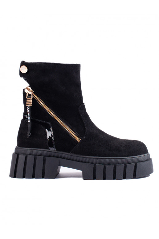 Sieviešu puszābaki ar platformu  Melnas krāsas