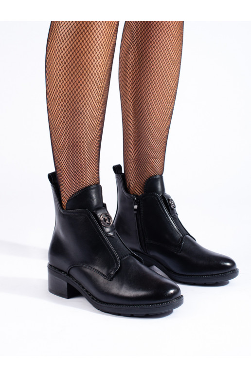  Melnas krāsas sieviešu zābaki