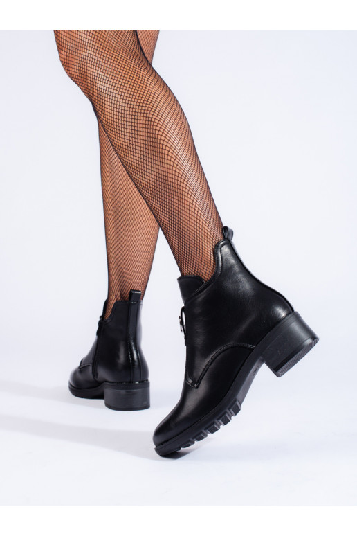  Melnas krāsas sieviešu zābaki