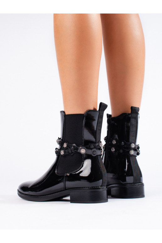 Laque sieviešu zābaki  Melnas krāsas