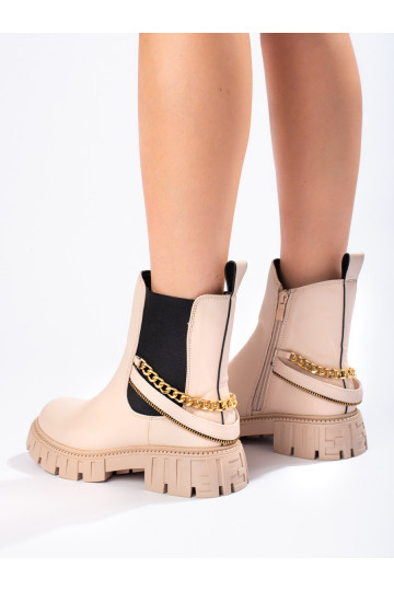 smilšu krāsas Sieviešu zābaki  2