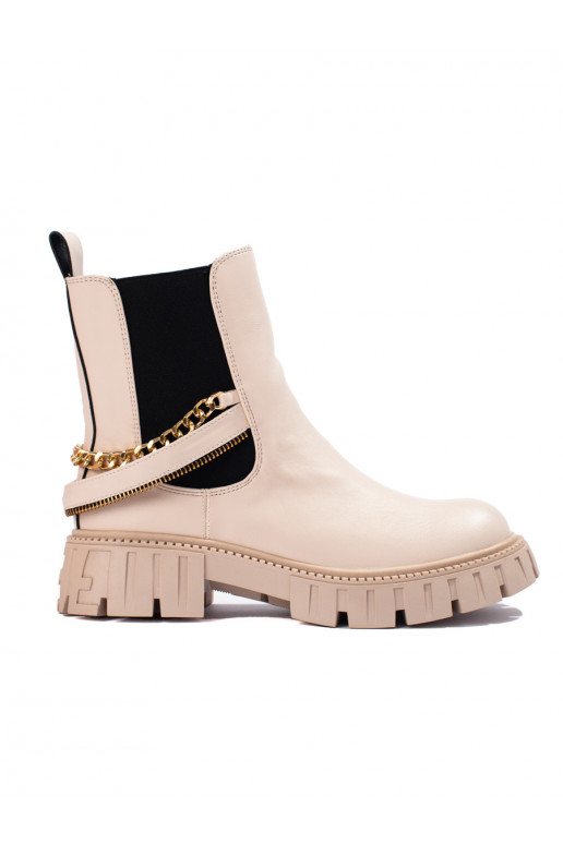 smilšu krāsas Sieviešu zābaki 