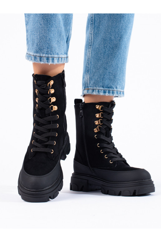 Sieviešu zābaki ar platformu Melnas krāsas Potocki