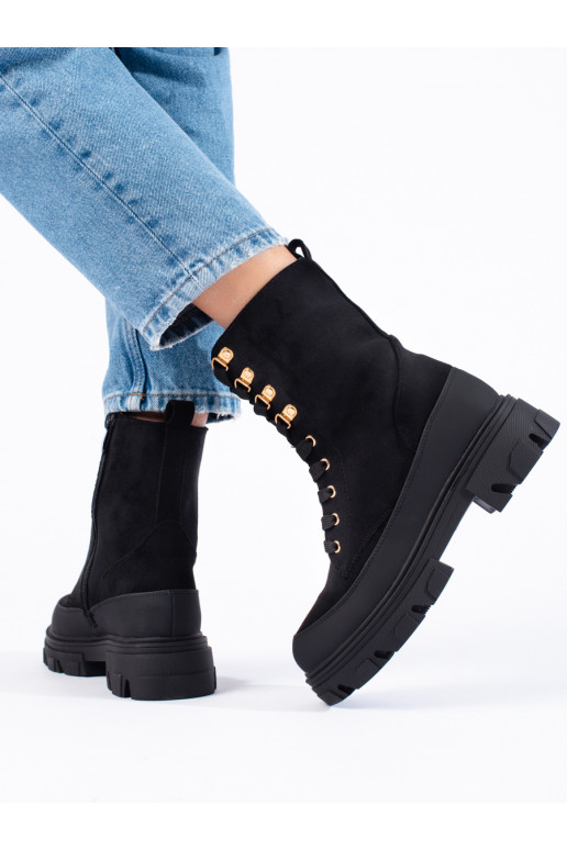 Sieviešu zābaki ar platformu Melnas krāsas Potocki