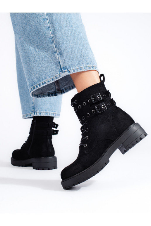 šņorējami sieviešu zābaki 