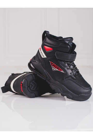 šņorējami zābaki   Melnas krāsas