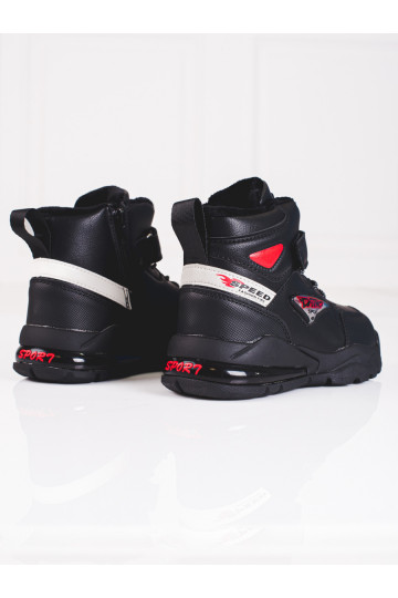 šņorējami zābaki   Melnas krāsas 2