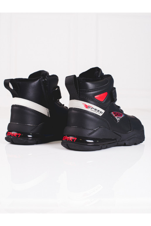 šņorējami zābaki   Melnas krāsas