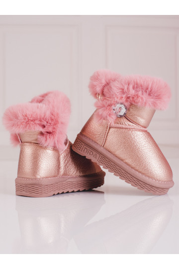 sniega apavi  ar kažokādu rozā krāsa 2