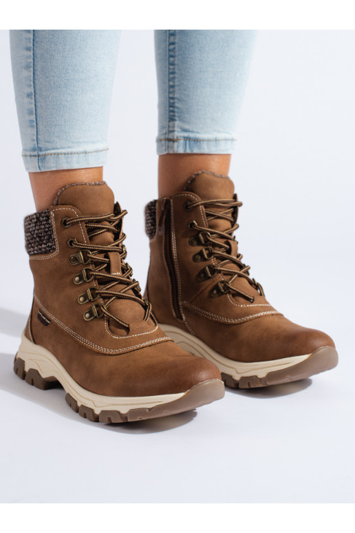 brūnas krāsas  sieviešu apavi  ar platformu