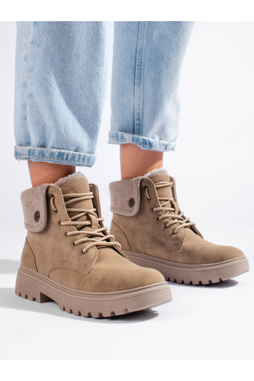 smilšu krāsas Sieviešu zābaki  