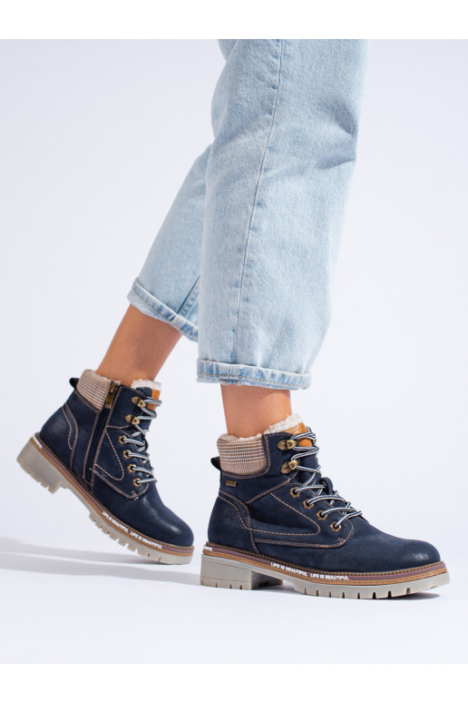 tumši zilas krāsas  sieviešu apavi 