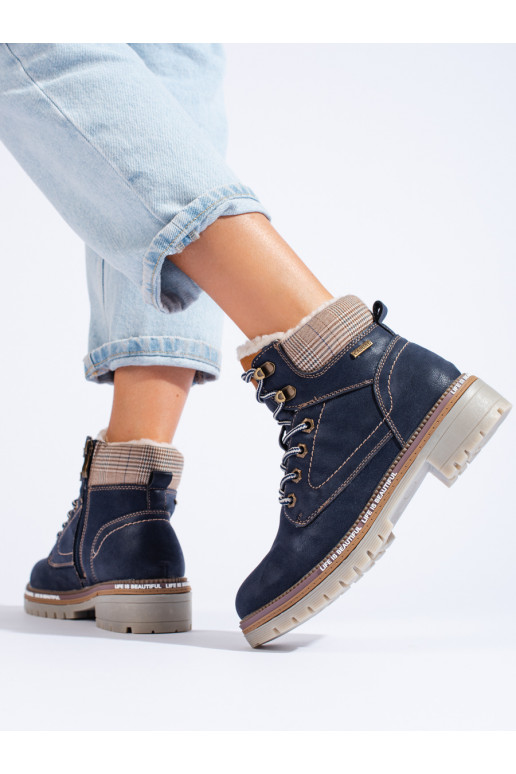 tumši zilas krāsas  sieviešu apavi 